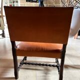 Armchair with lion head armrests