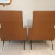 Pair of vintage leatherette armchairs from the 1960s