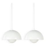 Paire de suspensions vintage danoises Floweport par Verner Panton, Louis Poulsen, 1968