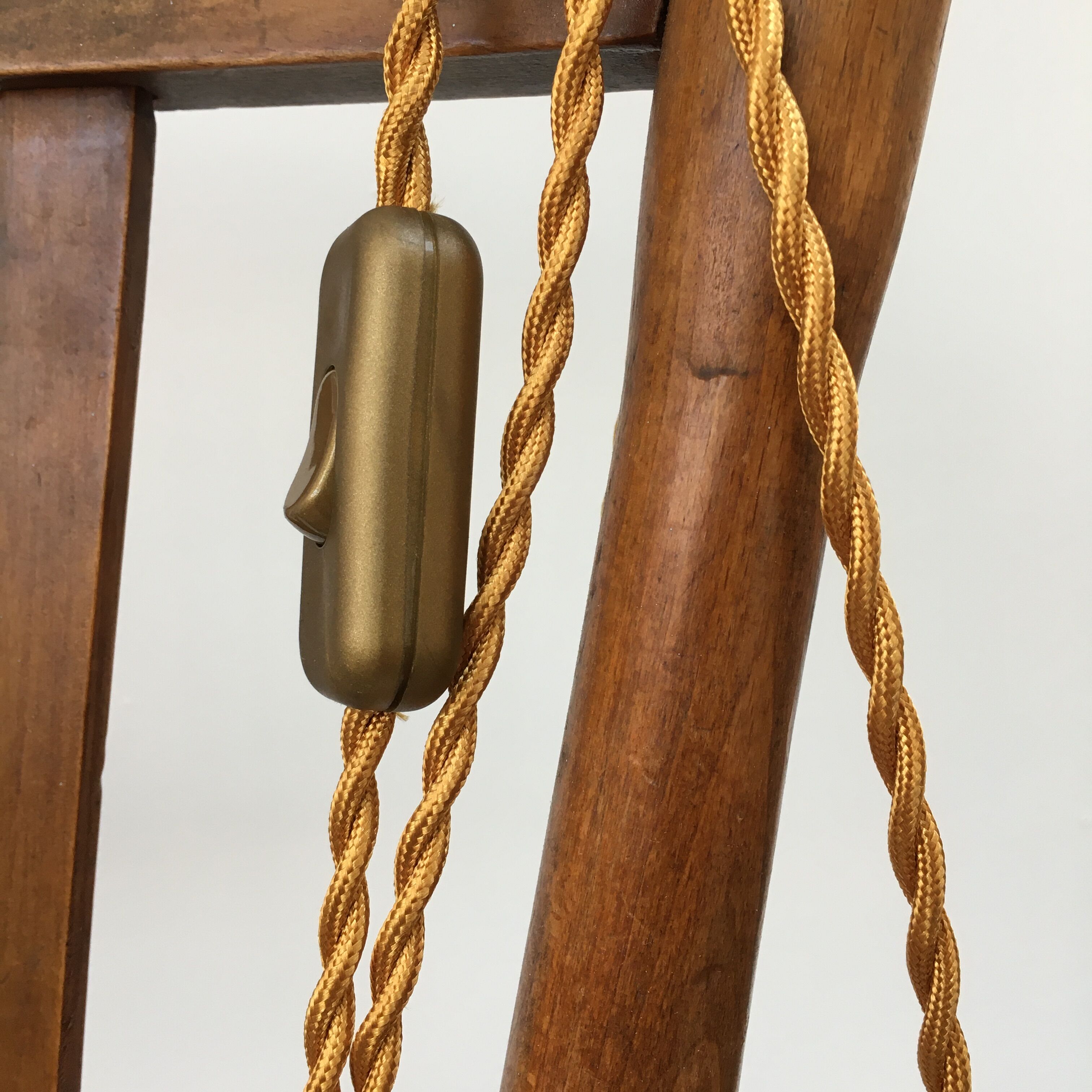 Pink glass walking lamp