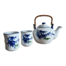Service à thé asiatique avec deux tasses