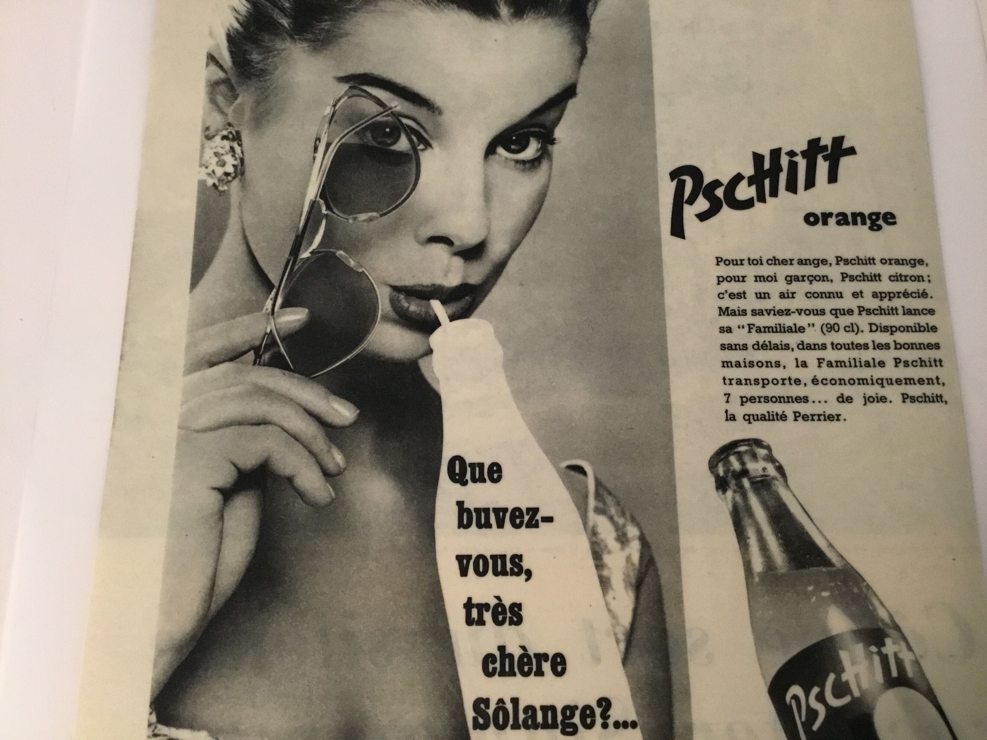 Authentic pschitt advertising poster