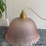 Art Deco cut glass pendant light