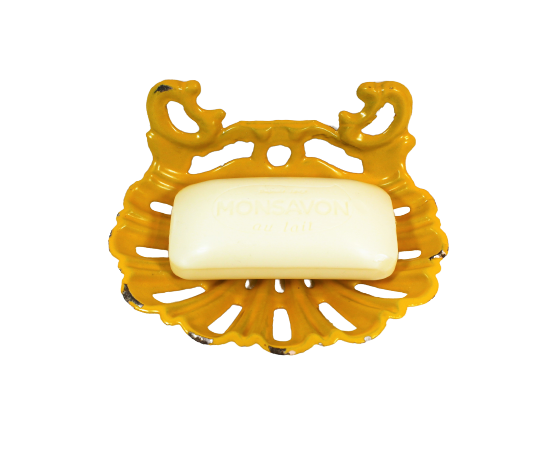 Vintage cast iron soap holder from the 1940s, Made in France