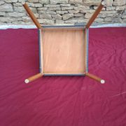 Scandinavian chair in beech and faux leather