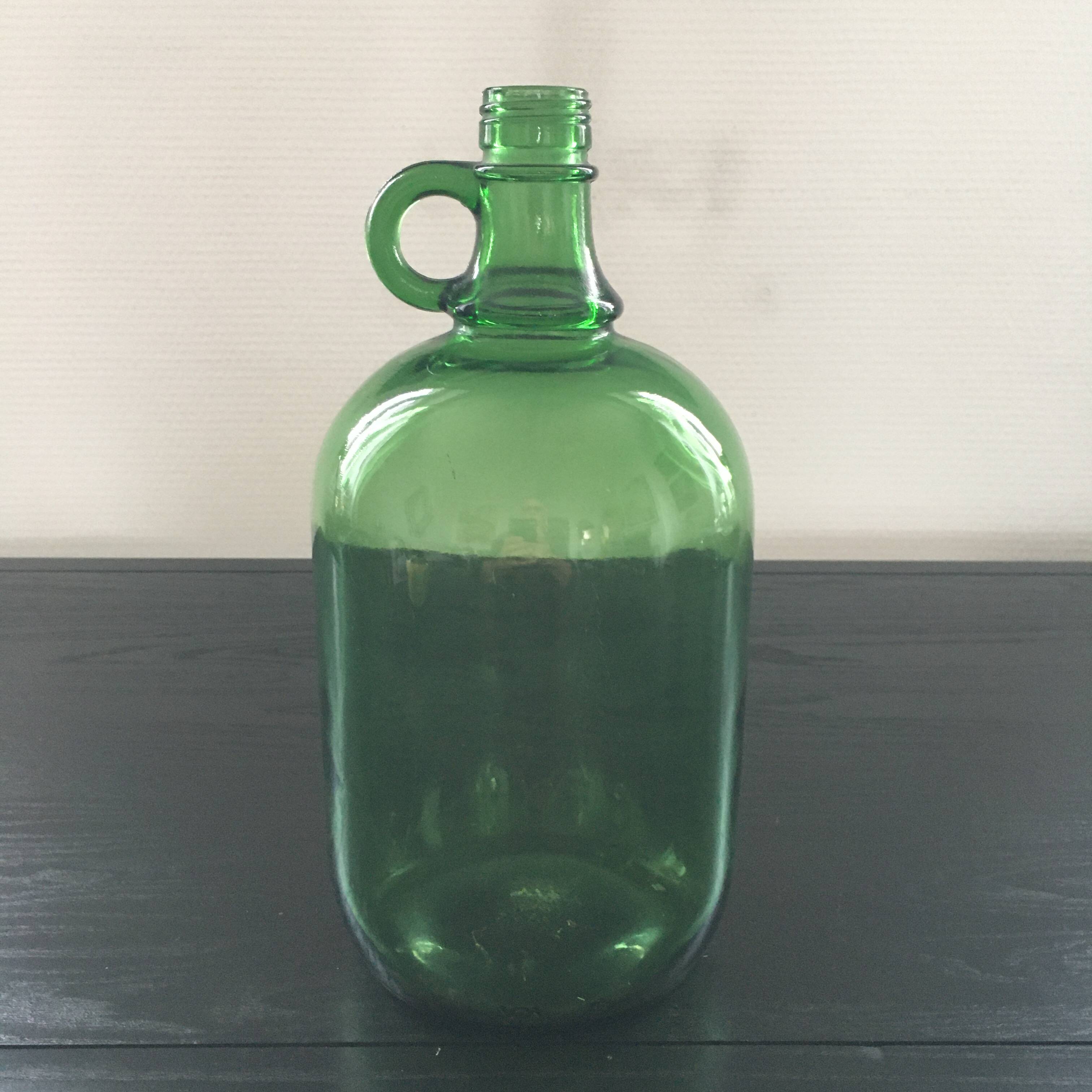 Olive green demijohn