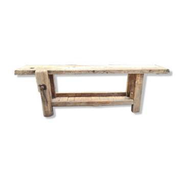 Établi d'ébéniste en bois