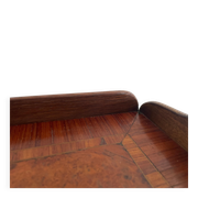 Table basse en bois avec joli motif carré  Plateau de service, années 1960, Allemagne