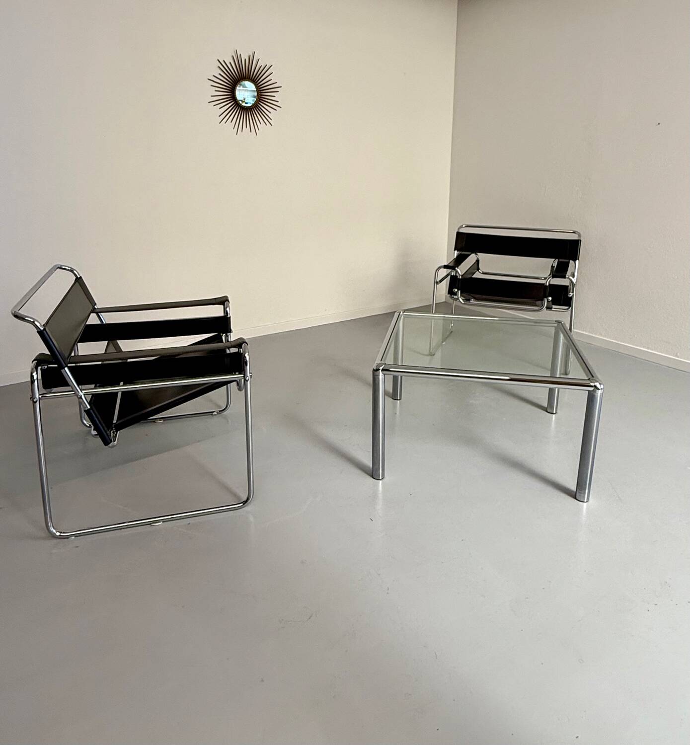 Antique glass and metal coffee table, Italian design from the 70s, vintage