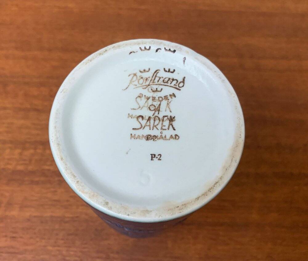 Mid-century Swedish vase Sarek by Olle Alberius for Rörstrand.