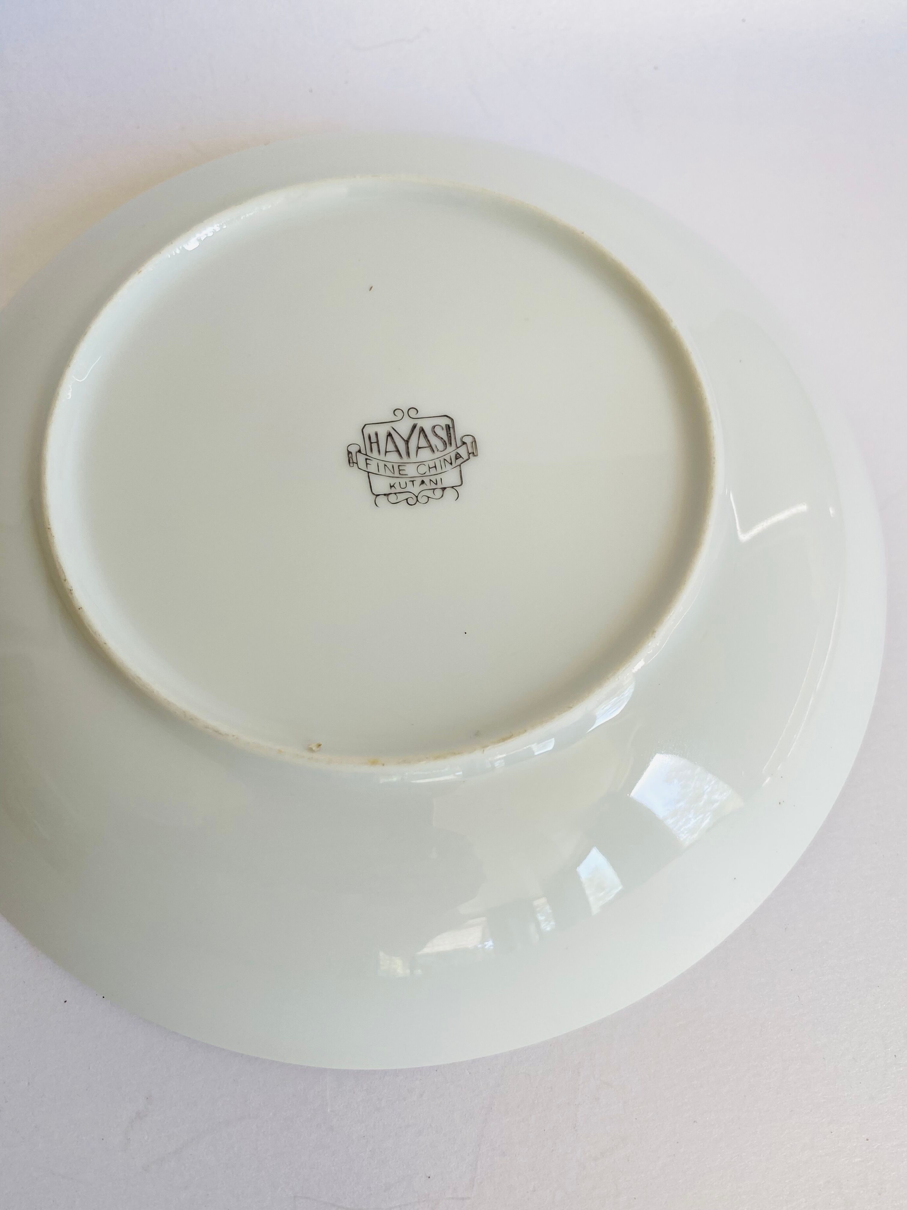 8 Hayashi Kutani bowl plates, Chinese porcelain
