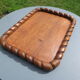 Solid wood tray from the 1940s-50s.
