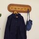 Rattan and wood wall coat rack by ULUV, former Czechoslovakia 1960