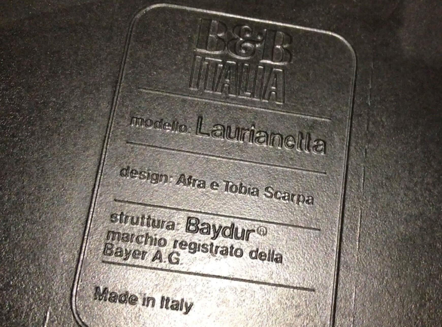 Pair of armchairs Laurianetta Afra and Tobia Scarpa, B&B Italia 1978