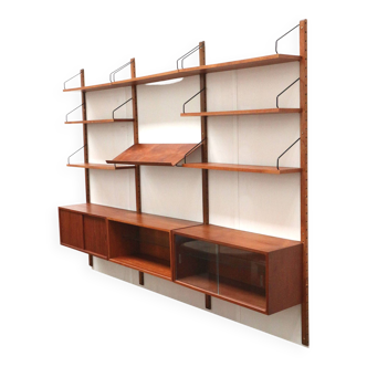 Teak vintage wall system by Poul Cadovius for Cado from the 1960s