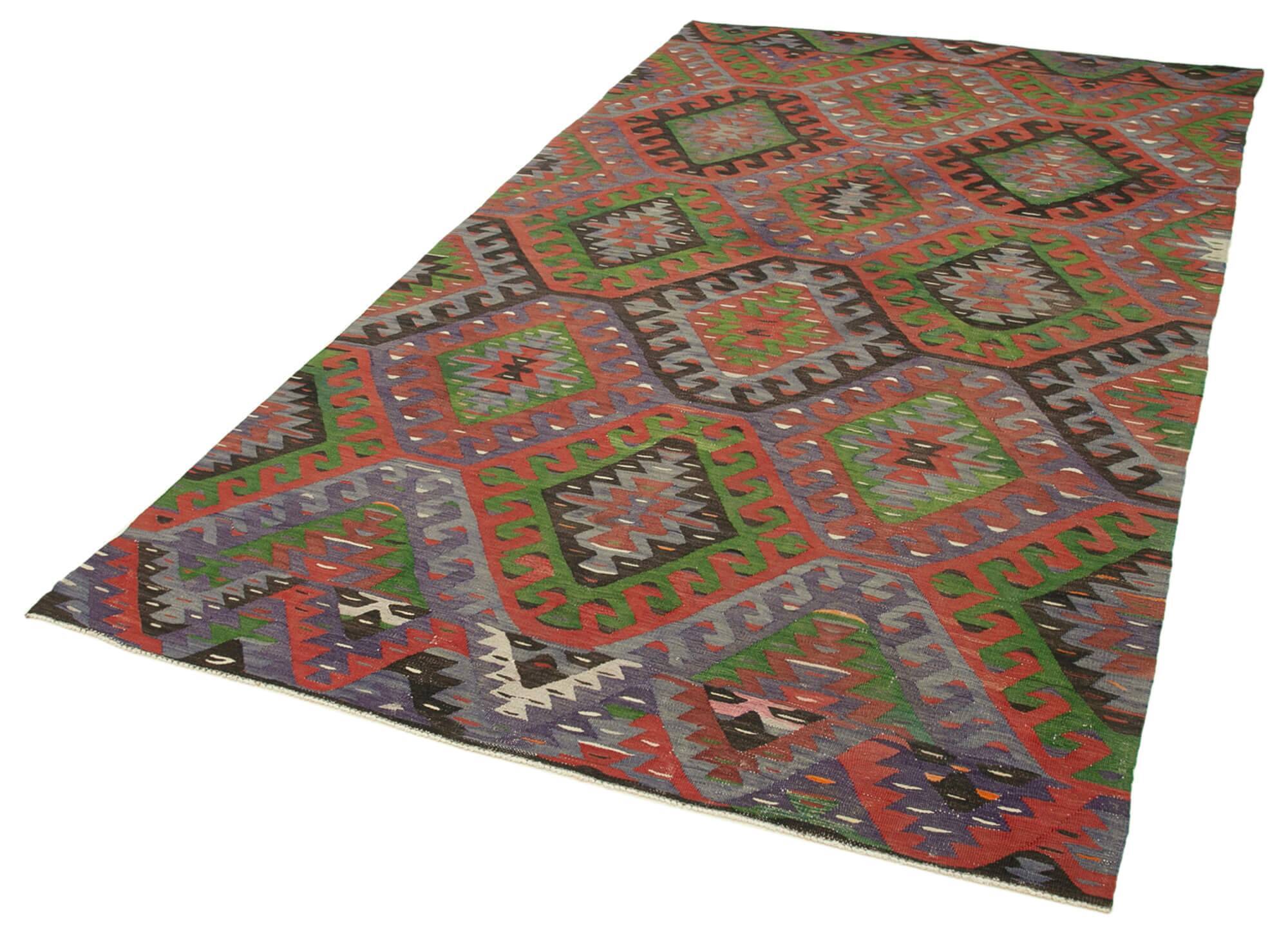 Turkish Handmade Vintage Anatolian Kilim 164 cm x 290 cm