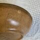 6 Longchamp brown enameled stoneware soup plates, 1970s