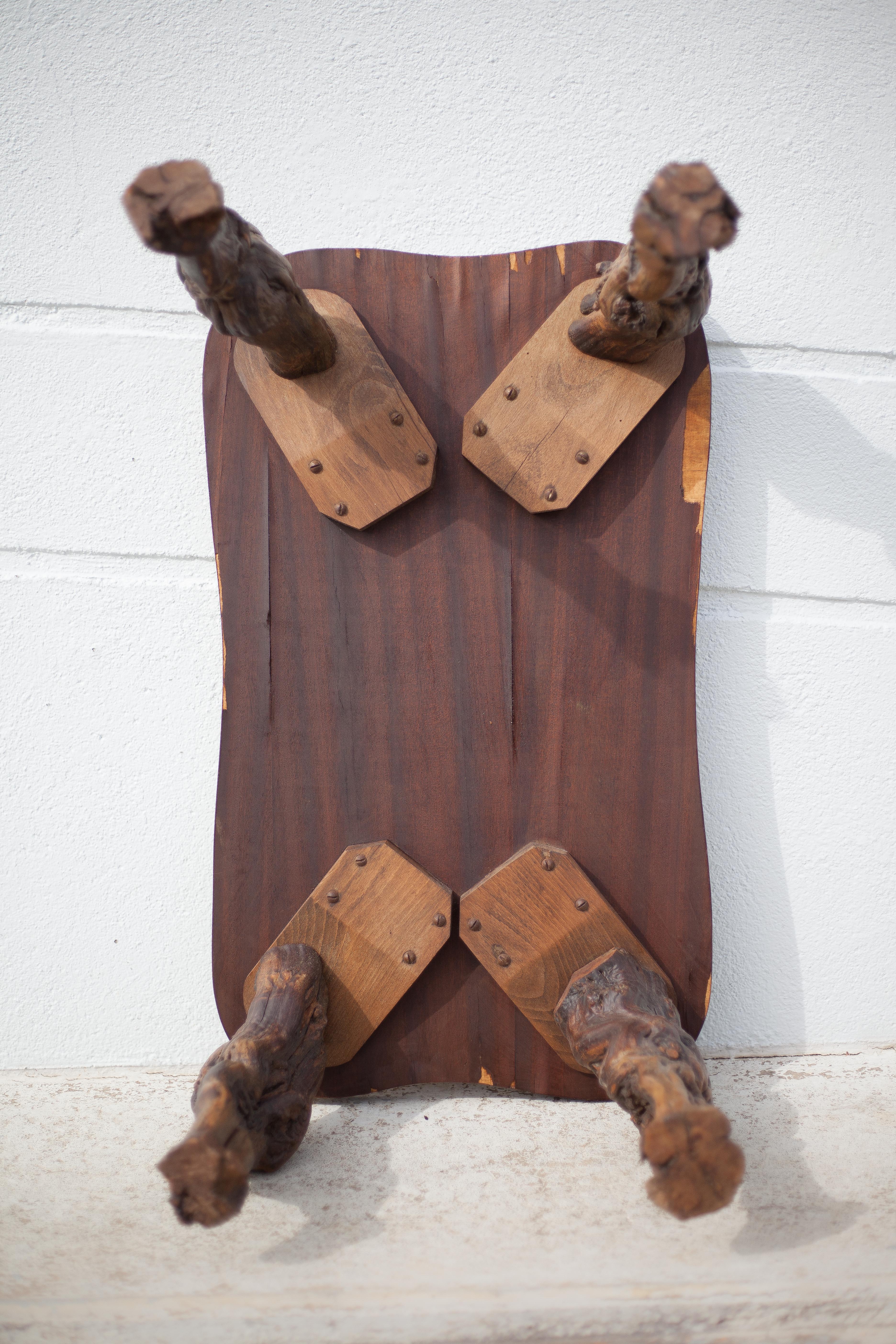 Wood and vine coffee table