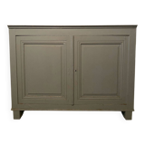 Buffet à 2 portes ancien vintage gris nuage