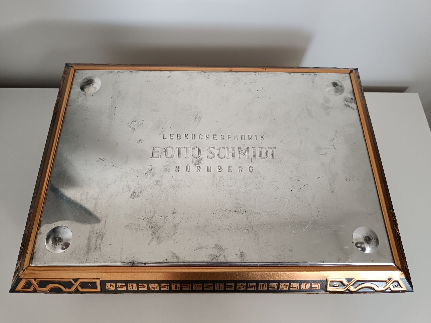 Metal box Lebkuchenfabrik Otto Schmidt Nüremberg