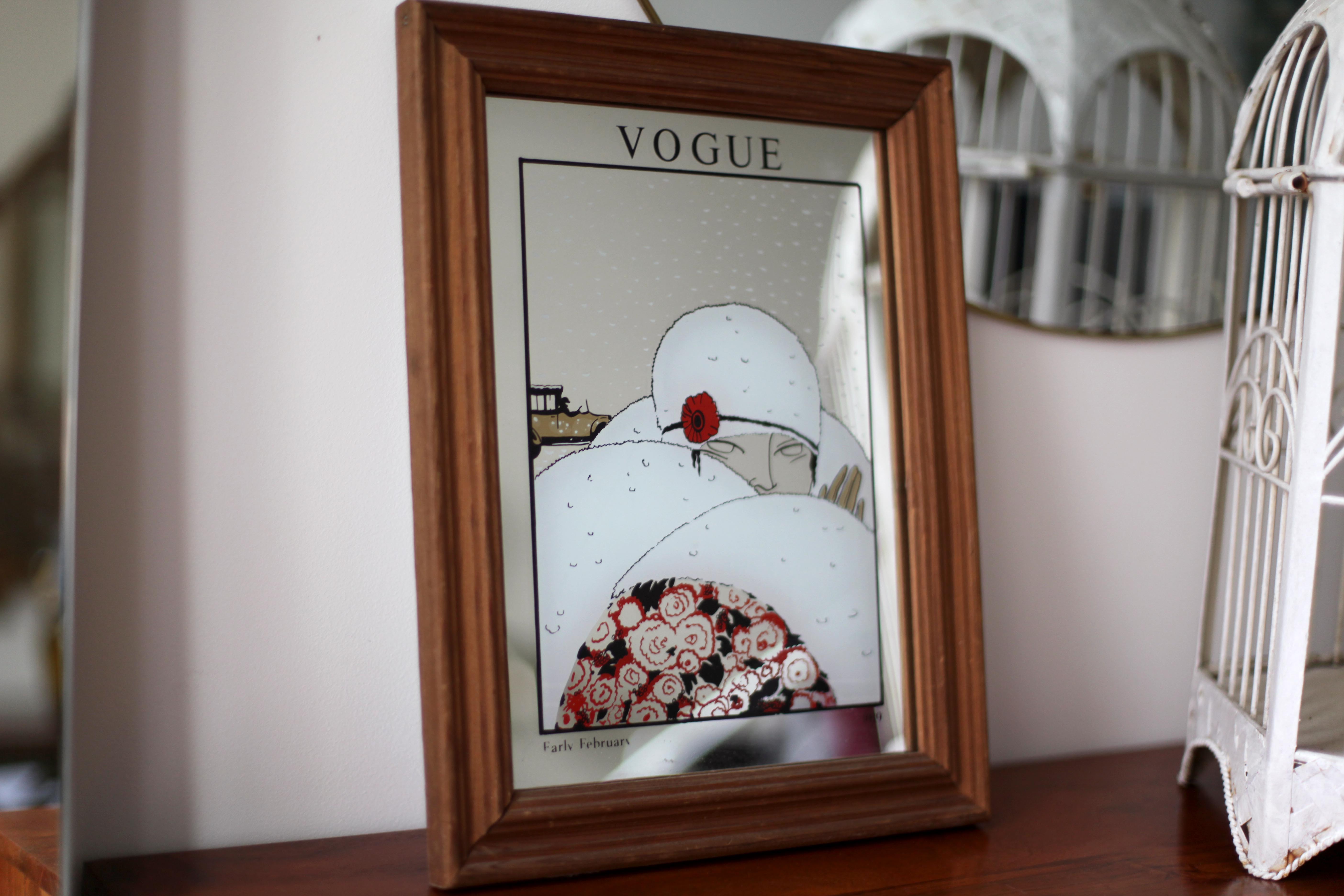 Screen printing mirror vogue 1970/80