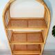 Large rattan and cane shelf