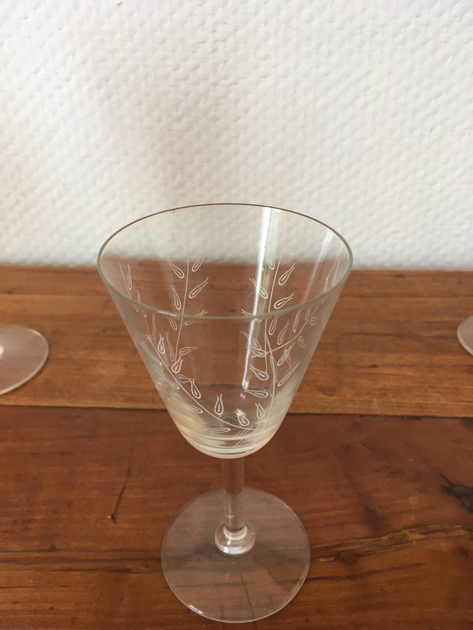 Service verres cristal.