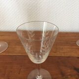 Service verres cristal.