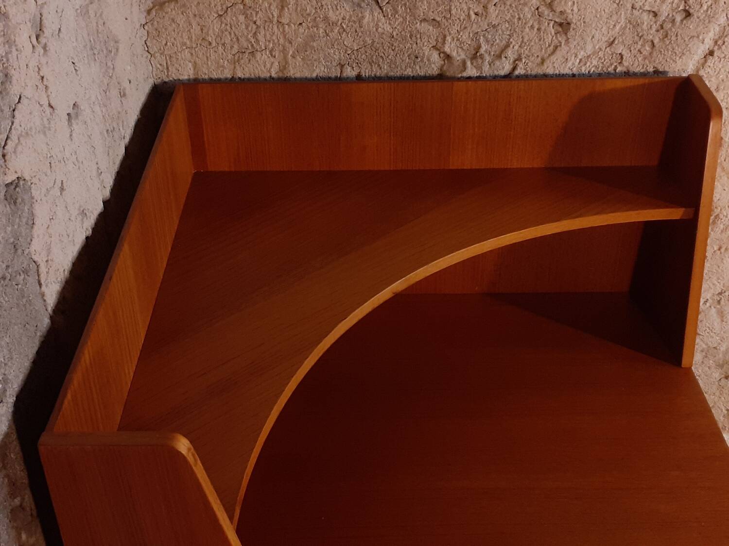 Teak corner table for Norwegian Svane Combina set, 1960s