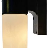 Industrial Brown Bakelite Wall Light with Milk Glass, 1960s