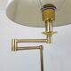 Articulated floor lamp light vintage brass gold Deknudt