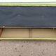 Canapé lit 3 places vintage skaï effet bois vert 1970