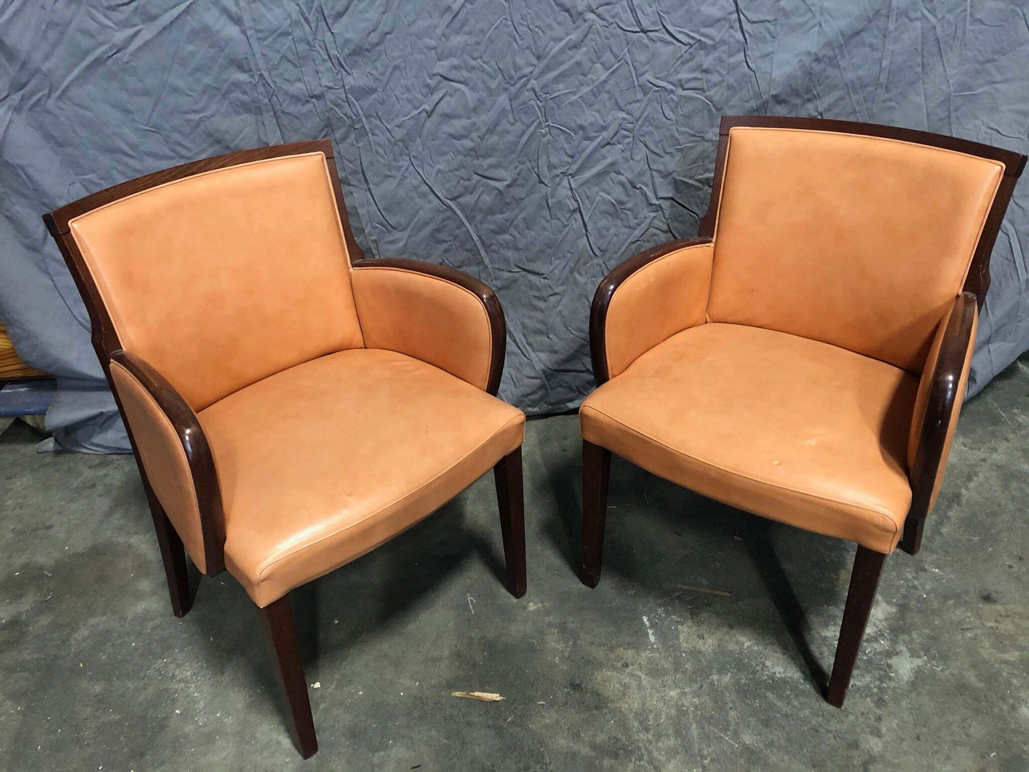 Pair of armchairs from a Dutch hotel