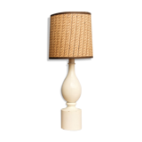 Lampe en bois tourné, design Philippe Capelle