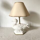 Vintage ceramic duck lamp