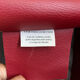 Red genuine cowhide convertible sofa
