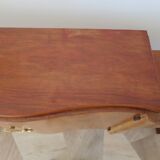 Headboard – console – sideboard – art deco – 2 doors – 2 niches in solid walnut e