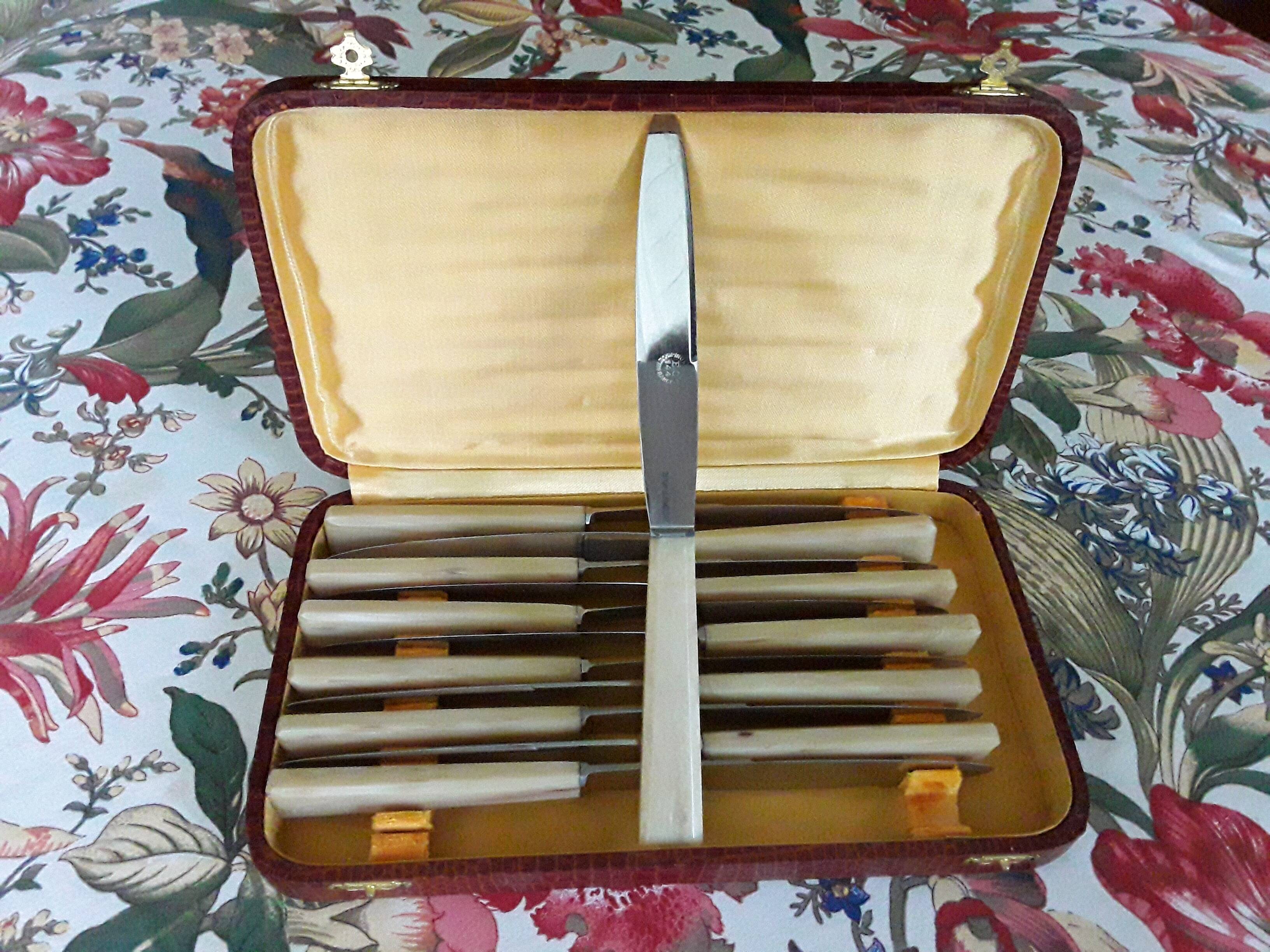 Coffret de 12 couteaux vintage