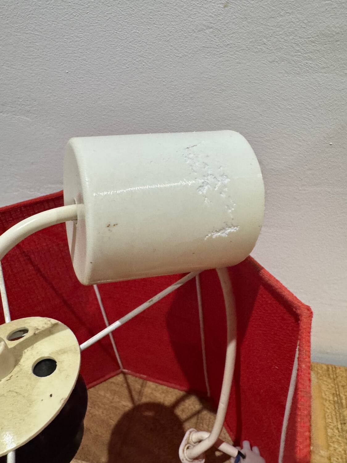 Vintage rattan pendant light