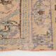 Tapis vintage beige, tapis turc vintage délavé par le soleil, tapis beige