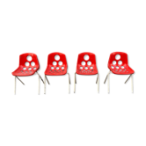 4 chairs by M Paris for Sicopal 1972