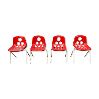 4 chairs by M Paris for Sicopal 1972