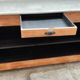 Oak counter top zinc bar bistro estaminet