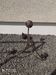 Metal chandelier with 3 lamps