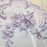 6 Cauldon England Clarence pattern soup plates