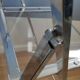 Plexiglass and chrome metal design folding chairs