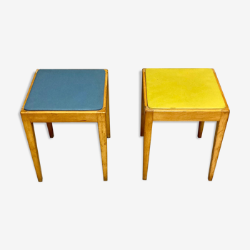 Duo de tabourets design 1960