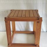 Solid wood side table - 70s