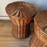 Wicker Table/Stool