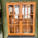 80s pine display case